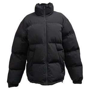 Sandro Zipped Quilted Down Jacket in Black Polyamide